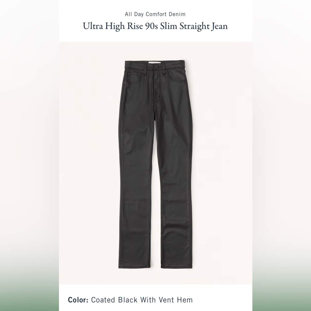 NWOT Abercrombie Ultra High Rise 90s Slim Straight Jean
24 X-Short (Like-new)